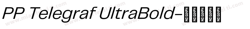 PP Telegraf UltraBold字体转换